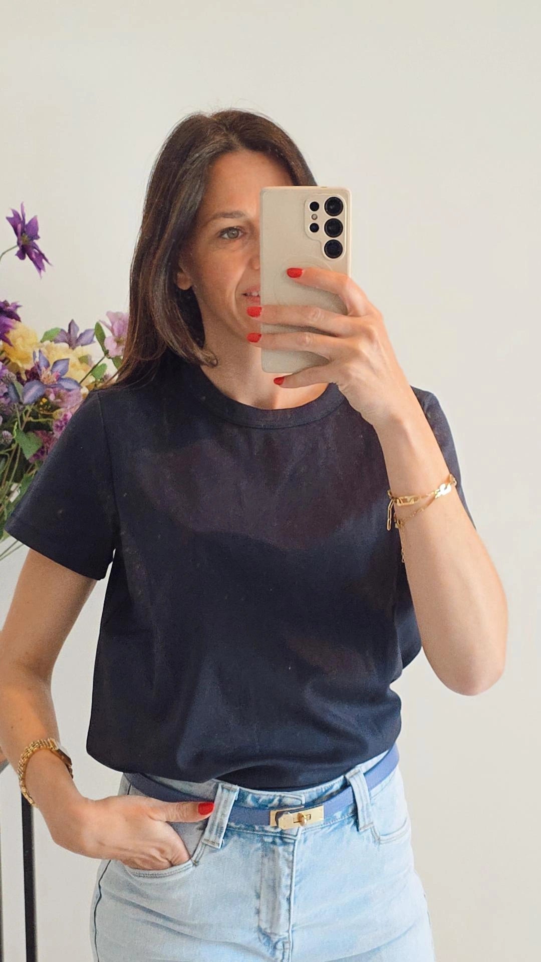 Basic t-shirt MARINE