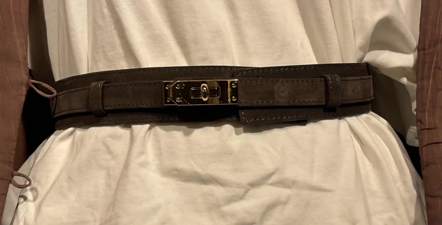 RIA Brede riem VELVET CHOCO