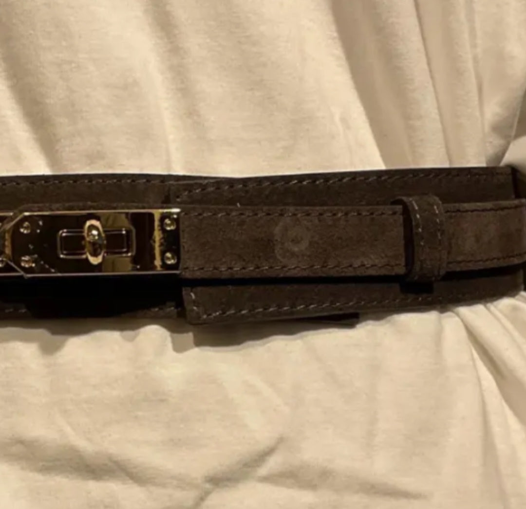 RIA Brede riem VELVET CHOCO